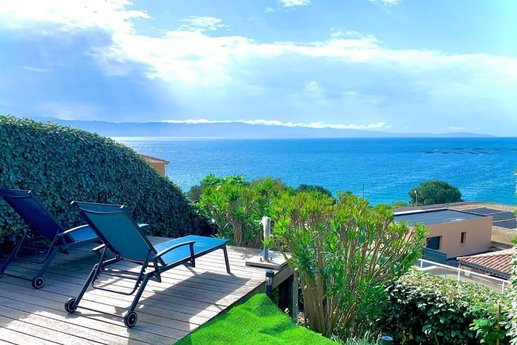 Ajaccio Maison Bord De Mer Dans Residence Avec Piscine מראה חיצוני תמונה